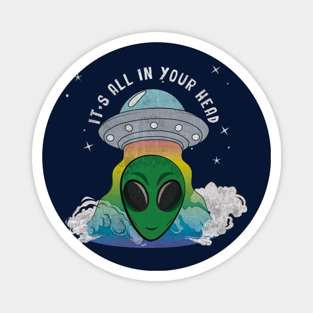 Alien Abduction Magnet by HarlinDesign